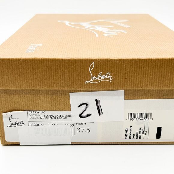 Christian Louboutin Iriza Pumps 100 Ombré Iridescent Heels EU 37.5 US 7.5 - Picture 14 of 14